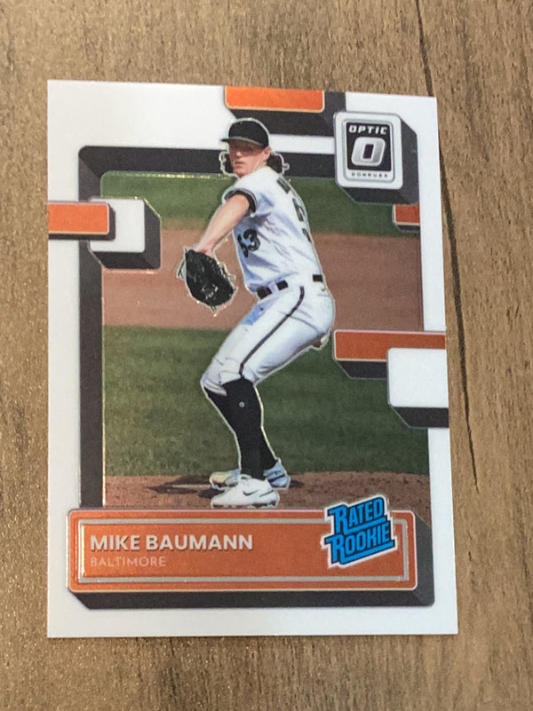 Mike Baumann Baltimore Orioles MLB 2022 Donruss Optic 57 RC, RR