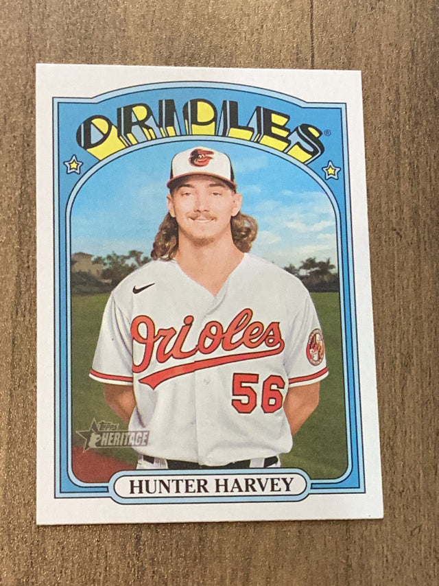 Hunter Harvey Baltimore Orioles MLB 2021 Topps Heritage 564 