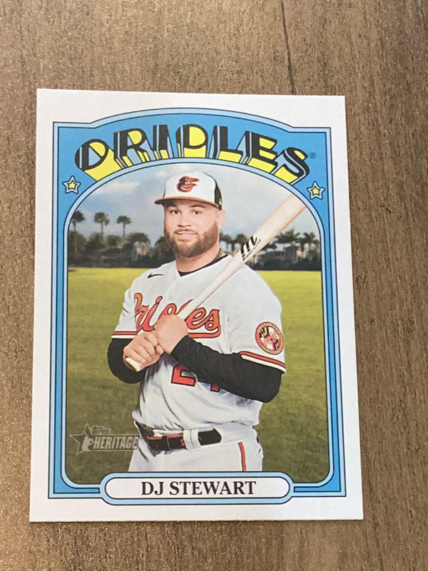 DJ Stewart Baltimore Orioles MLB 2021 Topps Heritage 611 