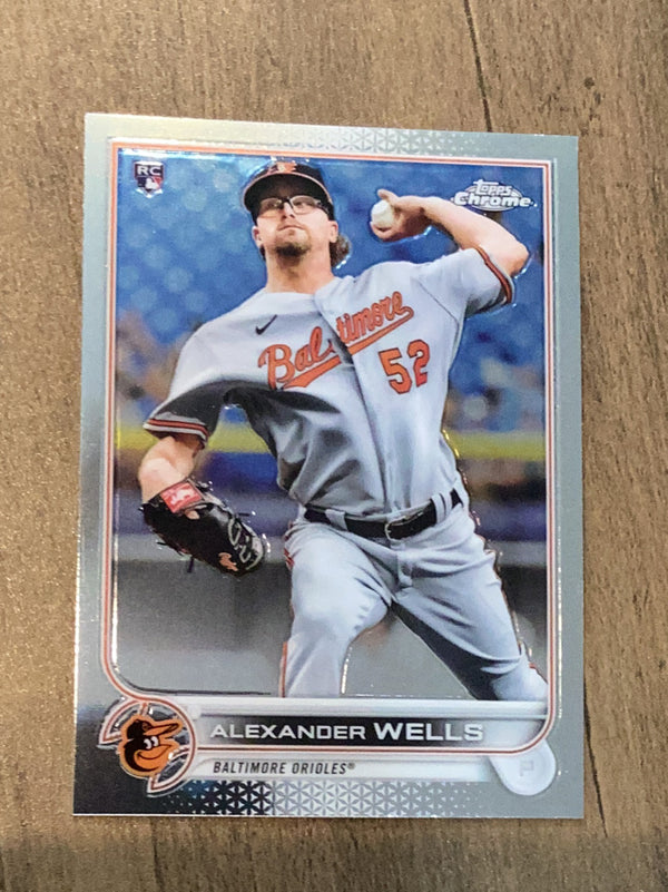 Alexander Wells Baltimore Orioles MLB 2022 Topps Chrome 49 RC