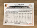 Zac Lowther Baltimore Orioles MLB 2022 Topps 133 RC Topps