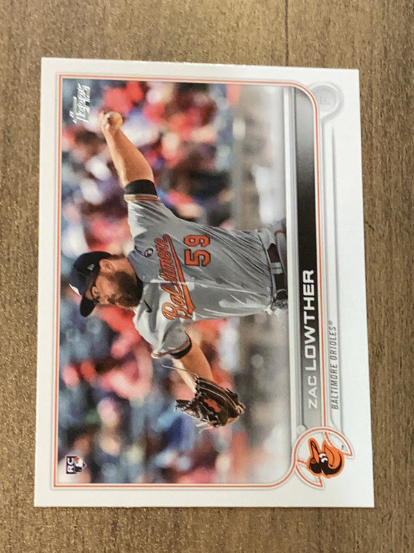 Zac Lowther Baltimore Orioles MLB 2022 Topps 133 RC