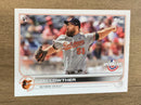 Zac Lowther Baltimore Orioles MLB 2022 Topps Opening Day 63 RC