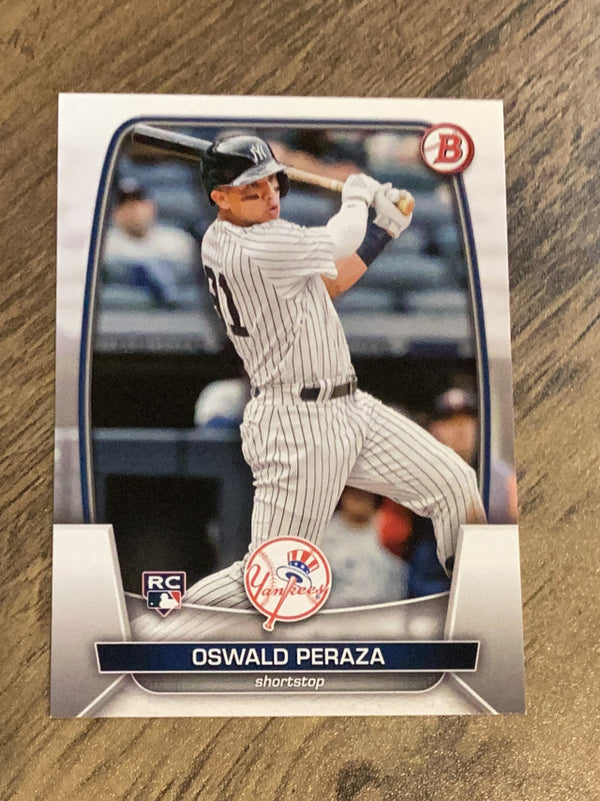Oswald Peraza New York Yankees MLB 2023 Bowman 70 RC