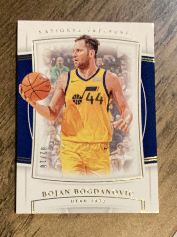 Bojan Bogdanovic Utah Jazz NBA 2019-20 Panini National Treasures 2 SN99