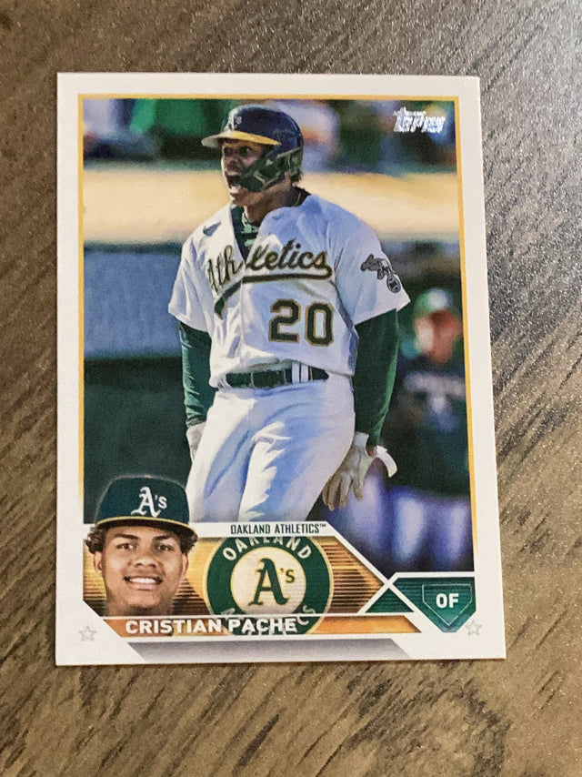 Cristian Pache Oakland Athletics MLB 2023 Topps 296 