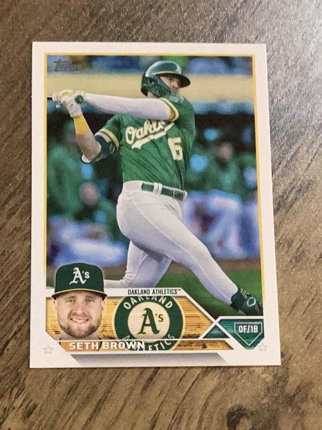 Seth Brown Oakland Athletics MLB 2023 Topps 148 