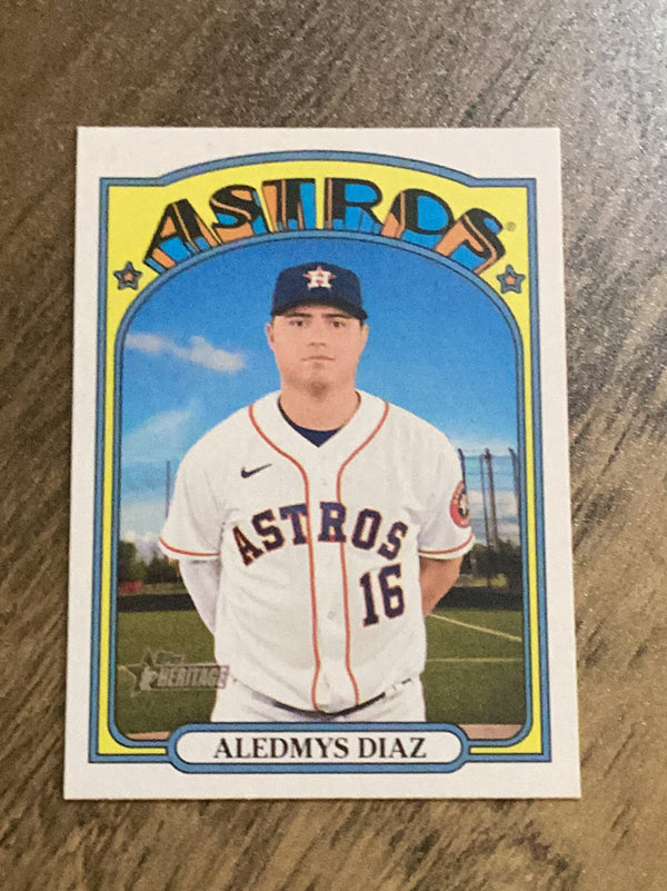 Aledmys Diaz Houston Astros MLB 2021 Topps Heritage 553 