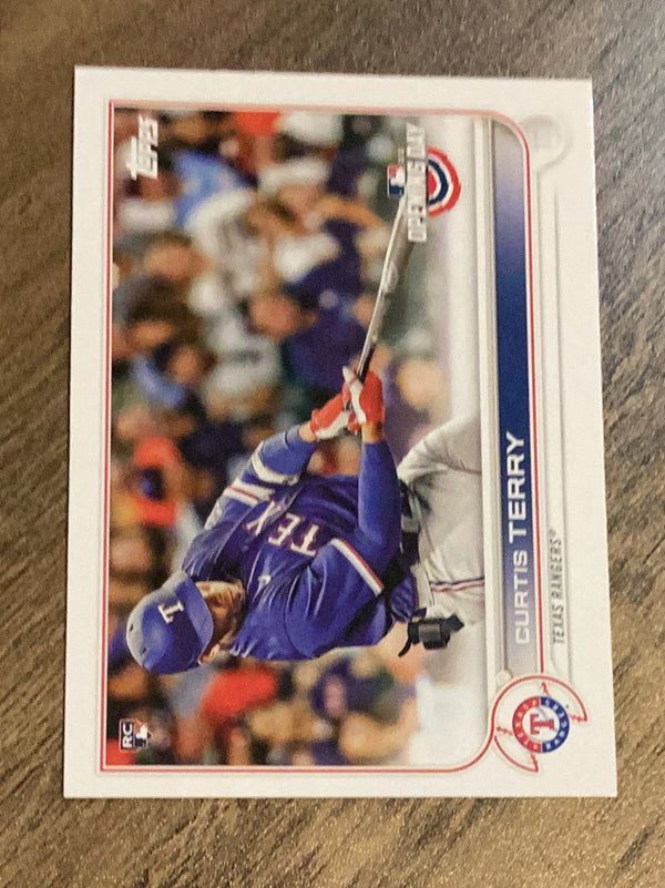 Curtis Terry Texas Rangers MLB 2022 Topps 97 RC