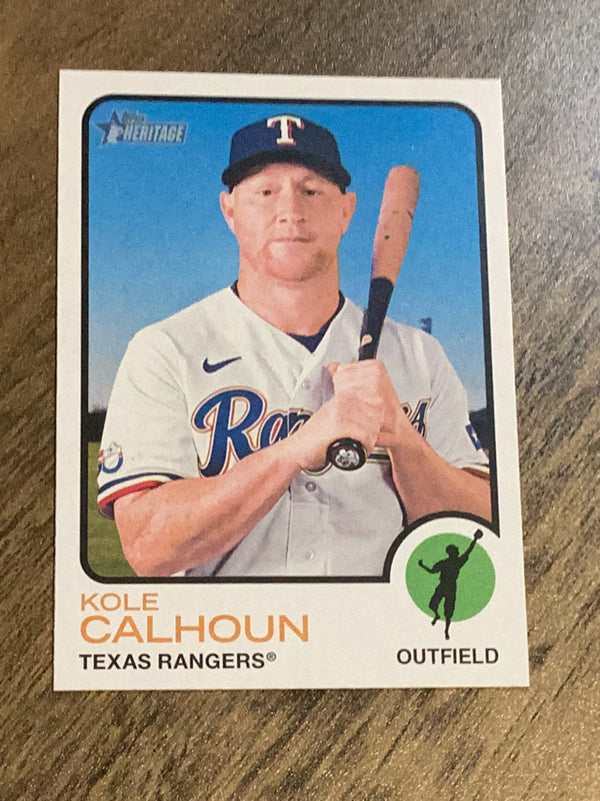 Kole Calhoun Texas Rangers MLB 2022 Topps Heritage 602 