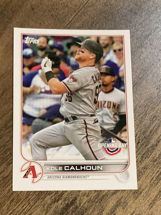 Kole Calhoun Arizona Diamondbacks MLB 2022 Topps Opening Day 214 