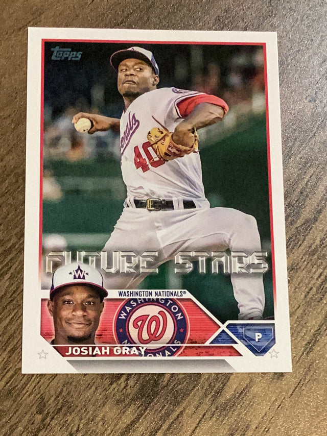 Josiah Gray Washington Nationals MLB 2023 Topps 149 FS