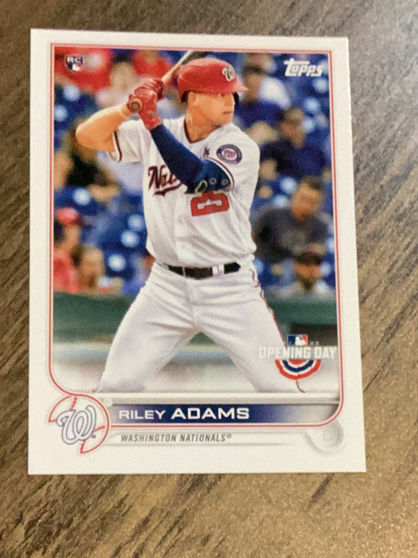 Riley Adams Washington Nationals MLB 2022 Topps 158 RC