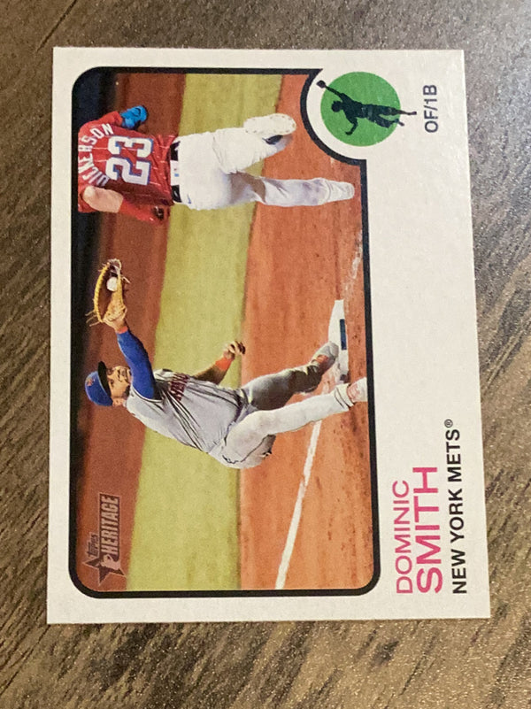 Dominic Smith New York Mets MLB 2022 Topps Heritage 40 