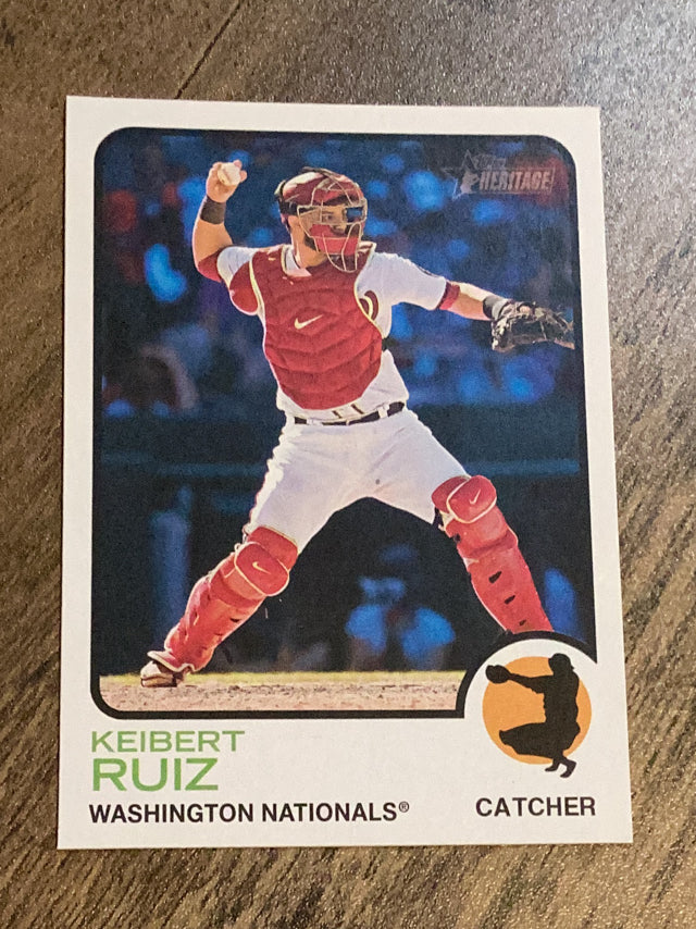 Keibert Ruiz Washington Nationals MLB 2022 Topps Heritage 705 SP