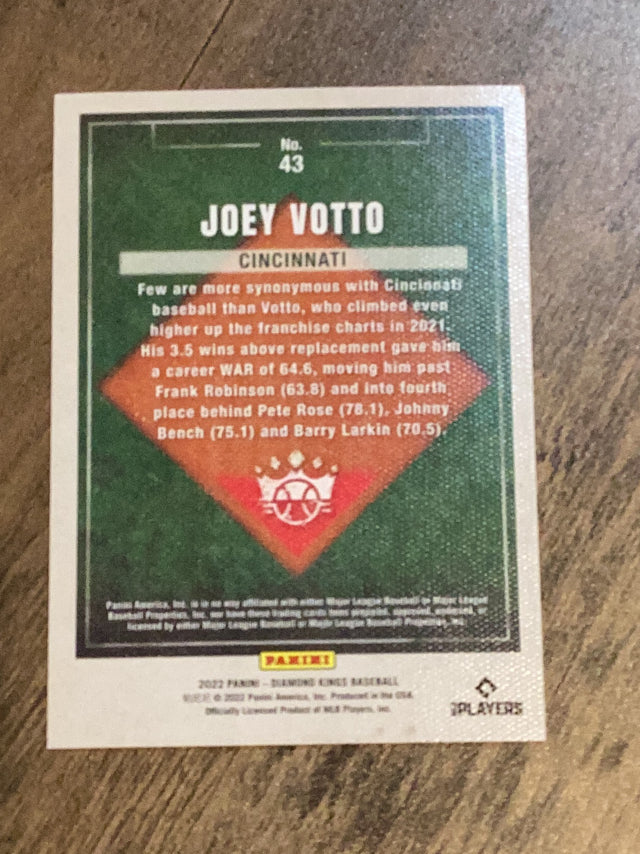 Joey Votto Cincinnati Reds MLB 2022 Panini Diamond Kings 43 Topps