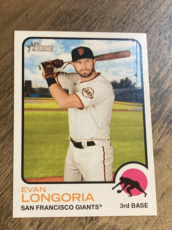 Evan Longoria San Francisco Giants MLB 2022 Topps Heritage 14 