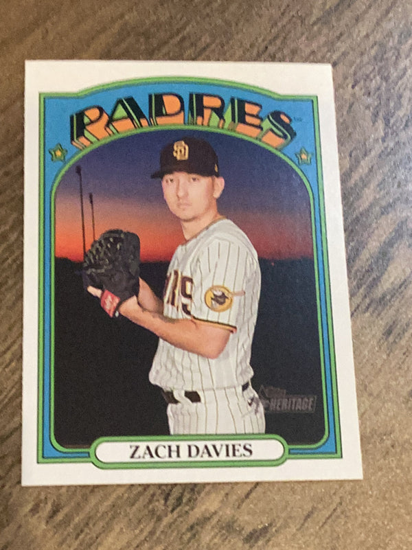 Zach Davies San Diego Padres MLB 2021 Topps Heritage 199 