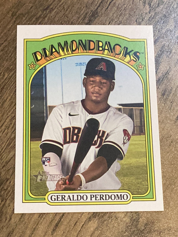 Geraldo Perdomo Arizona Diamondbacks MLB 2021 Topps Heritage 682 RC