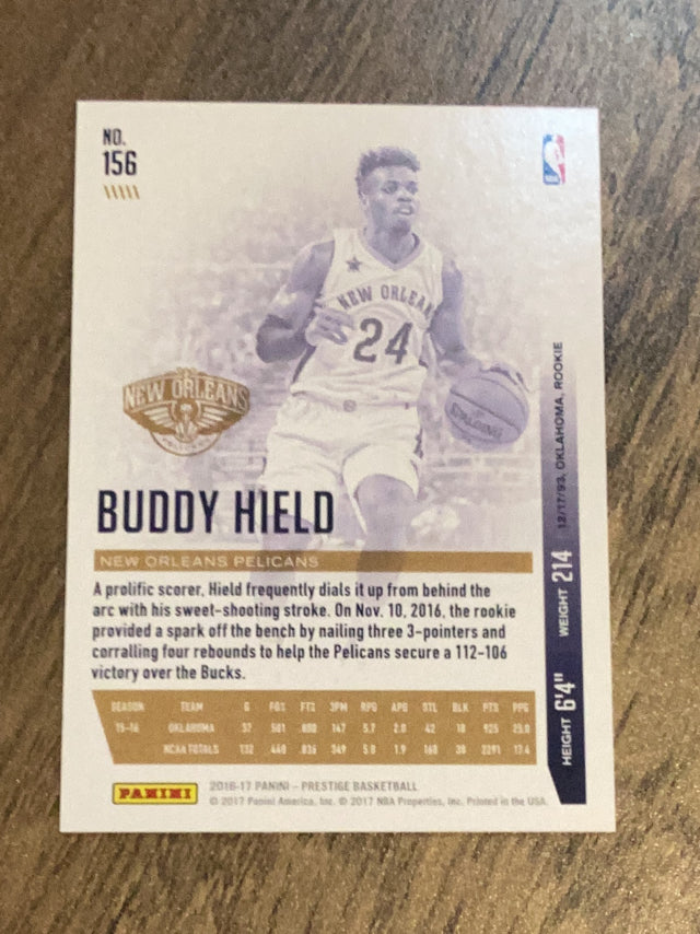 Buddy Hield New Orleans Pelicans NBA 2016-17 Panini Prestige 156 RC Panini