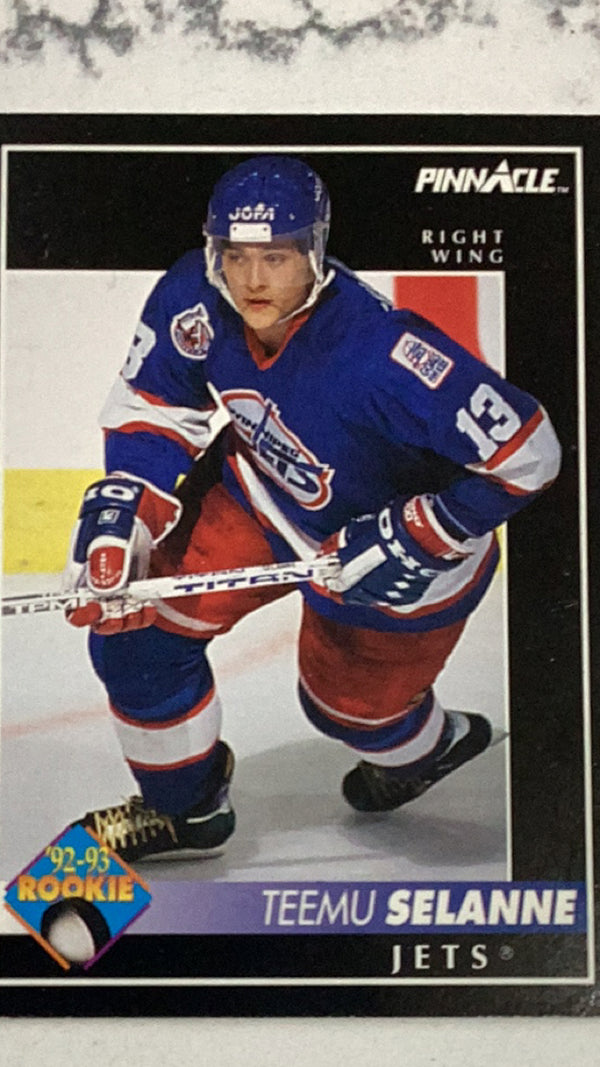 Teemu Selanne Winnipeg Jets NHL 1992-93 Pinnacle Canadian 406 