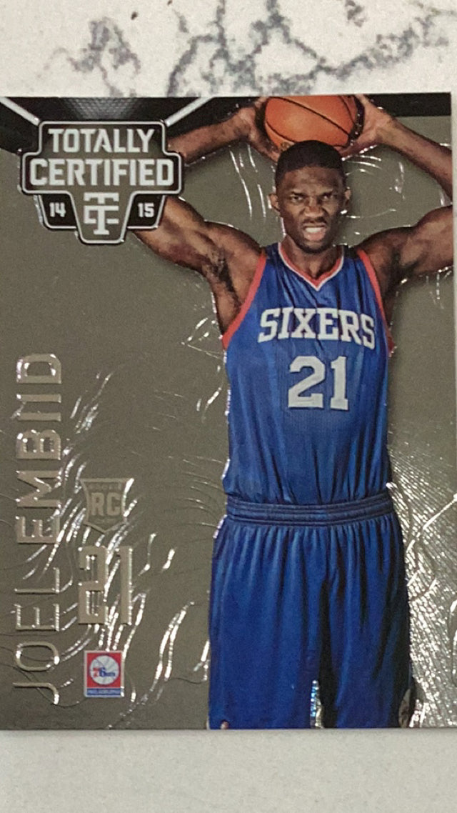 Joel Embiid Philadelphia 76ers NBA 2014-15 Panini Totally Certified 143 RC