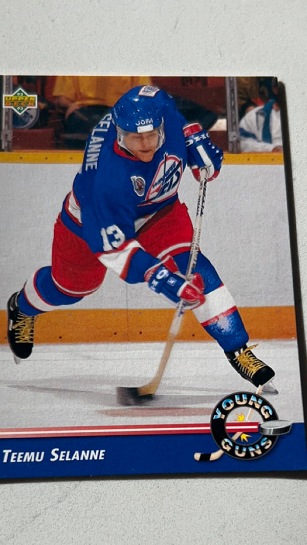 Teemu Selanne Winnipeg Jets NHL 1992-93 Upper Deck 574 YG