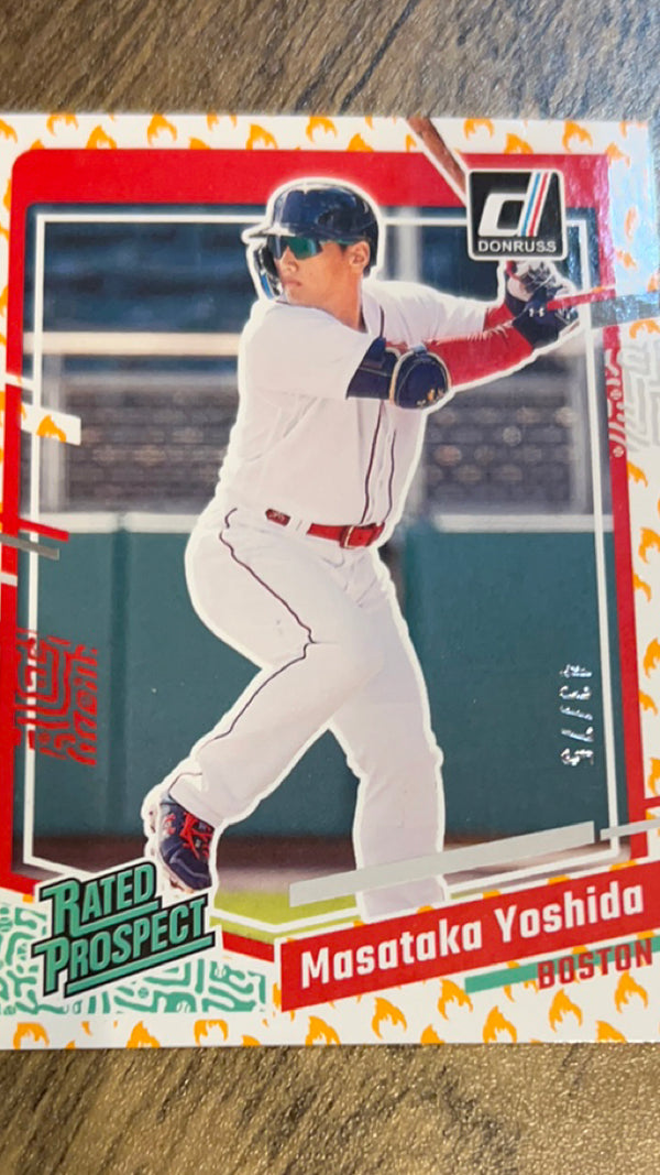 Masataka Yoshida Boston Red Sox MLB 2023 Donruss: On Fire 84 RP, SN75