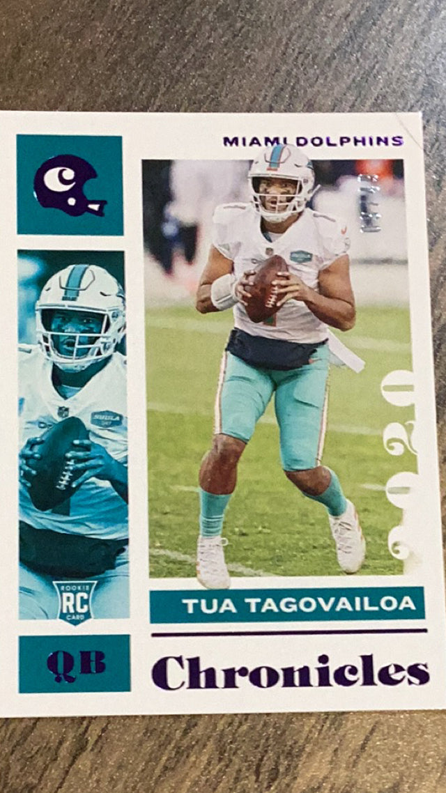 Tua Tagovailoa Miami Dolphins NFL 2020 Panini Chronicles - Purple 60 SN49