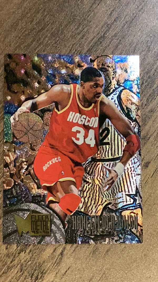 Hakeem Olajuwon Houston Rockets NBA 1995-96 Metal 40 