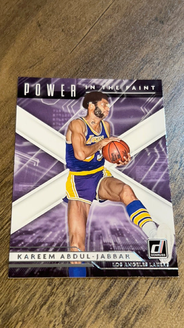 Kareem Abdul-Jabbar Los Angeles Lakers NBA 2021-22 Donruss: Power in the Paint 2 