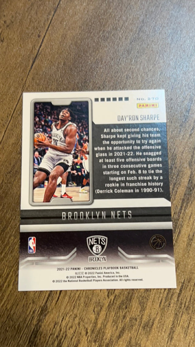 Day'Ron Sharpe Brooklyn Nets NBA 2021-22 Panini Chronicles 270 Panini