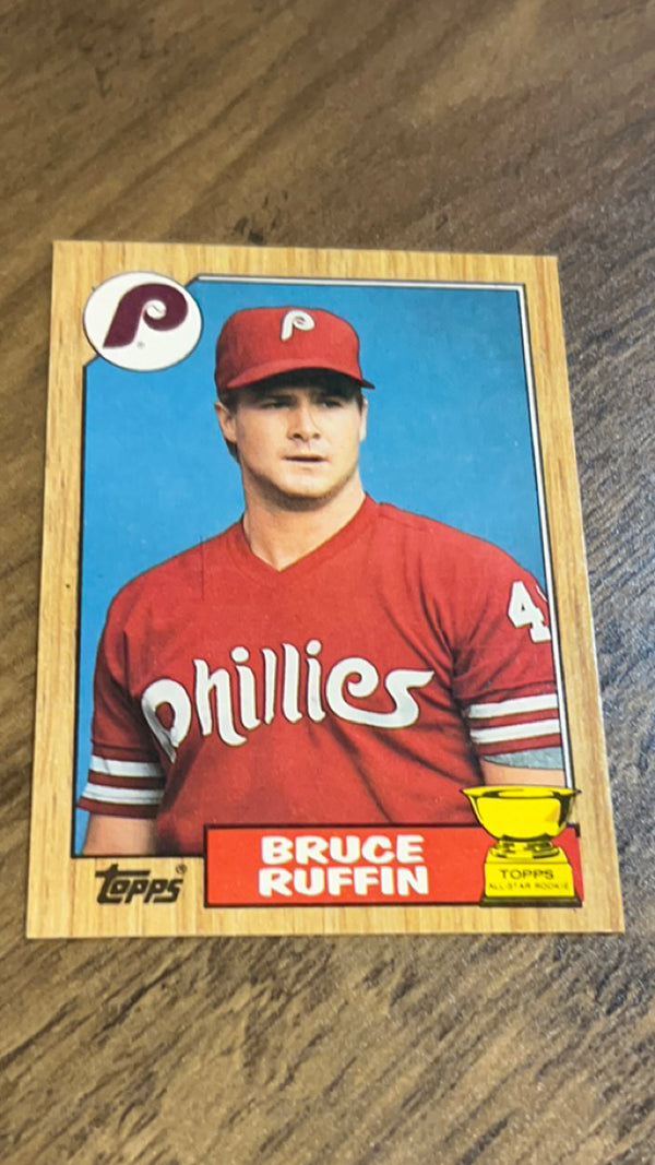 Bruce Ruffin Philadelphia Phillies MLB 1987 Topps 499 ASR, RC
