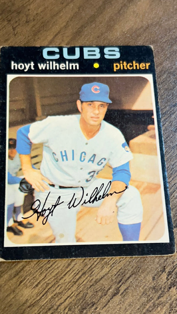 Hoyt Wilhelm Chicago Cubs MLB 1971 Topps 248 