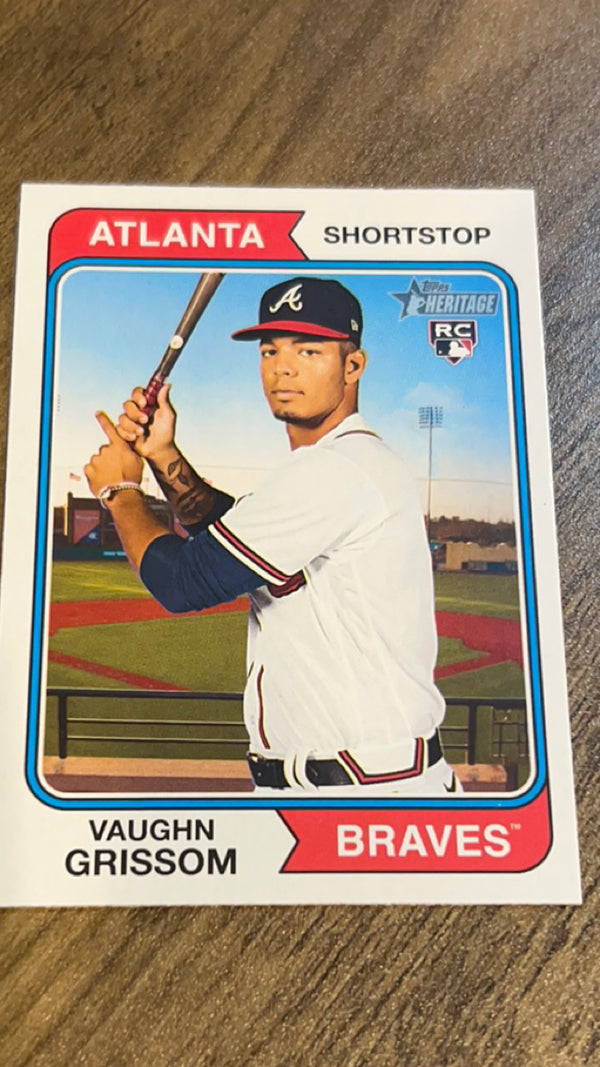 Vaughn Grissom Atlanta Braves MLB 2023 Topps Heritage 97 RC