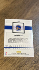Jordan Poole Golden State Warriors NBA 2019-20 Panini Chronicles 133 RC Panini