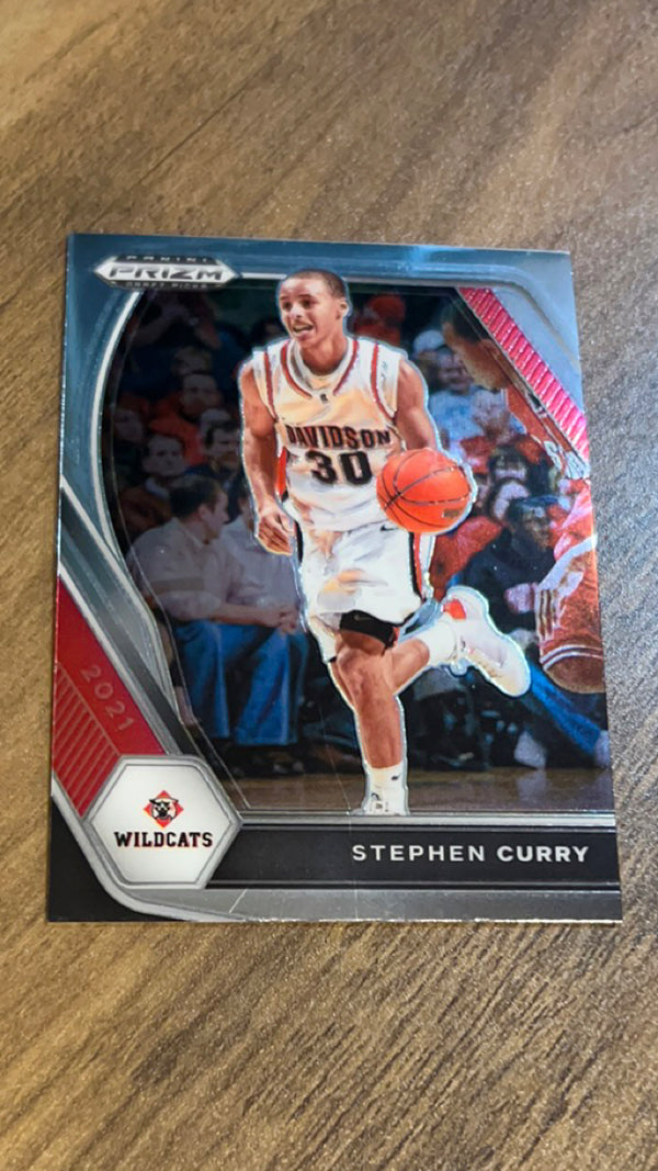 Stephen Curry Davidson Wildcats NBA 2021 Panini Prizm Draft Picks 56 