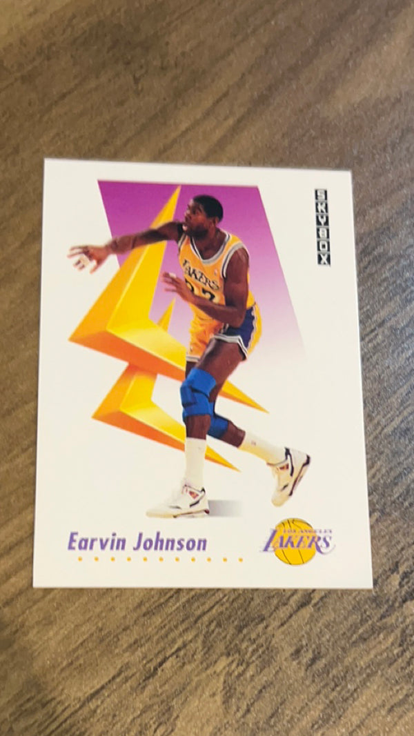 Magic Johnson Los Angeles Lakers NBA 1991-92 SkyBox 137 
