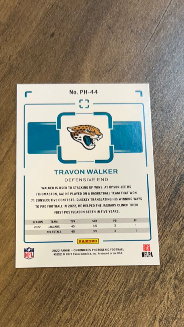 Travon Walker Jacksonville Jaguars NFL 2022 Panini Chronicles: Photogenic PH-44 Panini