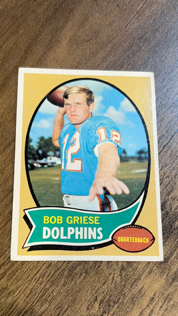 Bob Griese Miami Dolphins NFL 1970 Topps 10 