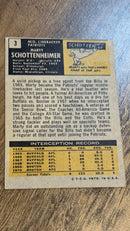 Marty Schottenheimer New England Patriots NFL 1971 Topps 3 RC Topps