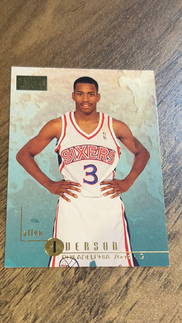 Allen Iverson Philadelphia 76ers NBA 1996-97 SkyBox Premium 85 RC