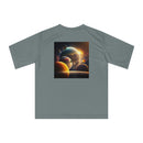 Unisex Zone Performance T-shirt - Spiral galaxy and planets aligned Printify