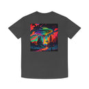 Unisex Faded Shirt - Psychadelic Art with vibrant colors UFO Printify