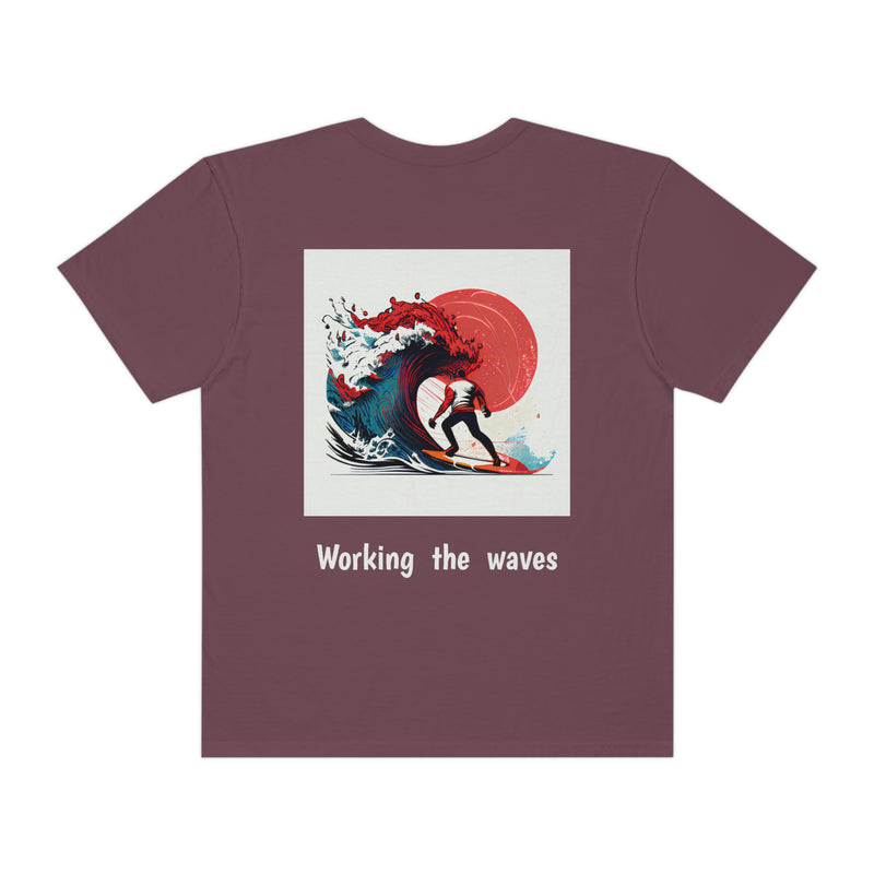Unisex Garment-Dyed T-shirt - Working the Waves Printify